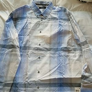 Alfani Mans World 3 Button down Shirt
